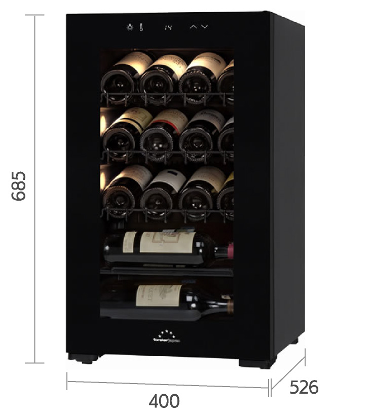 生活家電 冷蔵庫 HomeCellar ホームセラー FJN-65G | ワインセラーのフォルスタージャパン